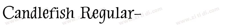 Candlefish Regular字体转换